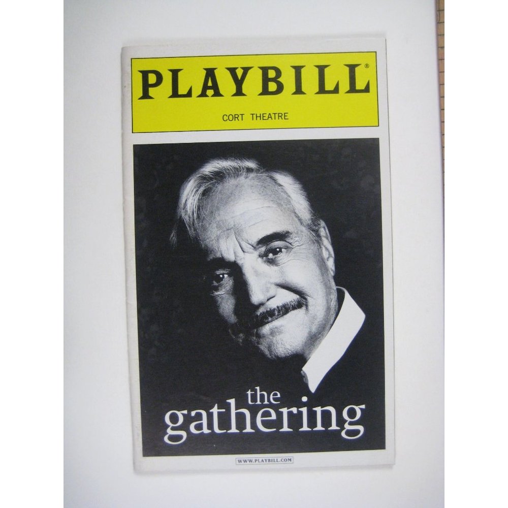 The Gathering by Arje Shaw Opening Night 2001 Playbill Cort Theatre Hal Linden
